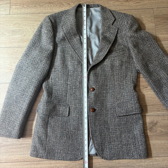 Marshall fields 100% wool colors by Alexander Julian herringbone suit jacket - Picture 8 of 15